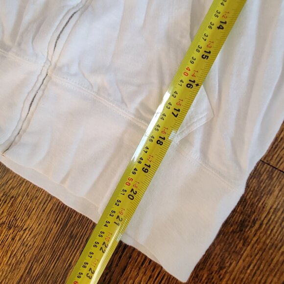 GAP Vintage Lightweight White Hoodie Full Zip Women's Size M - Picture 10 of 11